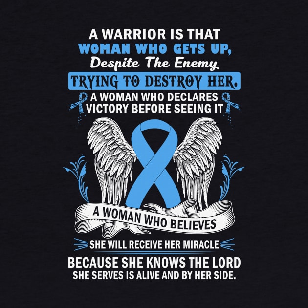 Woman Who Believes She Will Receice Her Miracle Trisomy 18 Awareness Light Blue Ribbon Warrior by celsaclaudio506